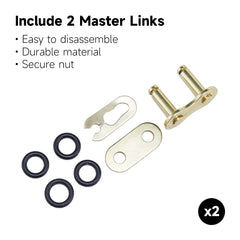HILAKE master link and chain-breaker beside chain for easy installation