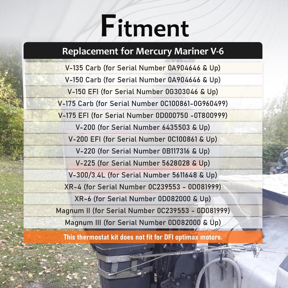 HIMARKLIF thermostat installed on Mercury outboard for restored cooling