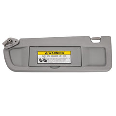 HIMIKI driver sun visor front view showing mounting points and light gray finish for easy replacement