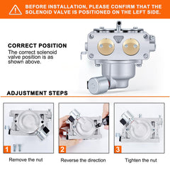 Hipa carburetor side with solenoid detail improving correct installation