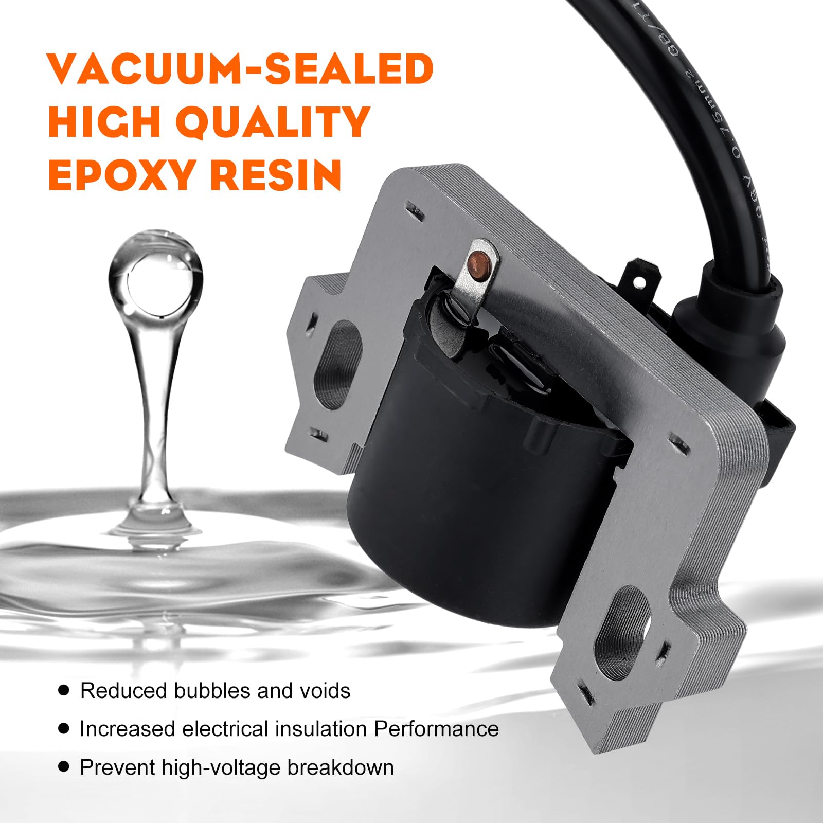 Hipa ignition coil installed on Honda engine illustrating direct-fit convenience