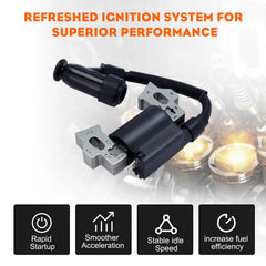 HIPA spark plug and coil kit laid out for quick on-site replacement and convenience