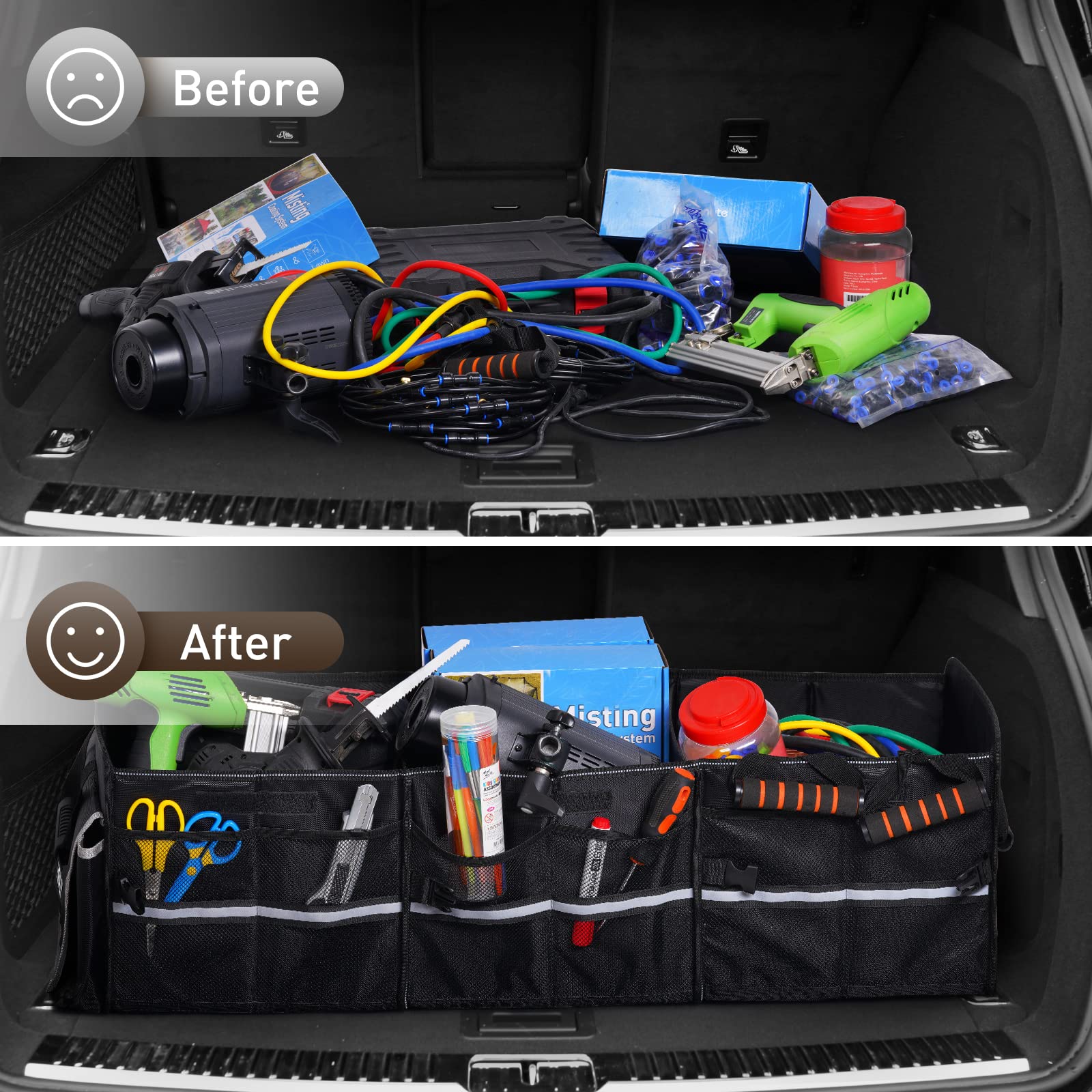HIRALIY used at a picnic showing cooler and organizer keeping food chilled and organized