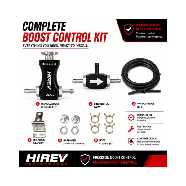 HIREV Performance close-up of top adjustment knob for precise boost tuning