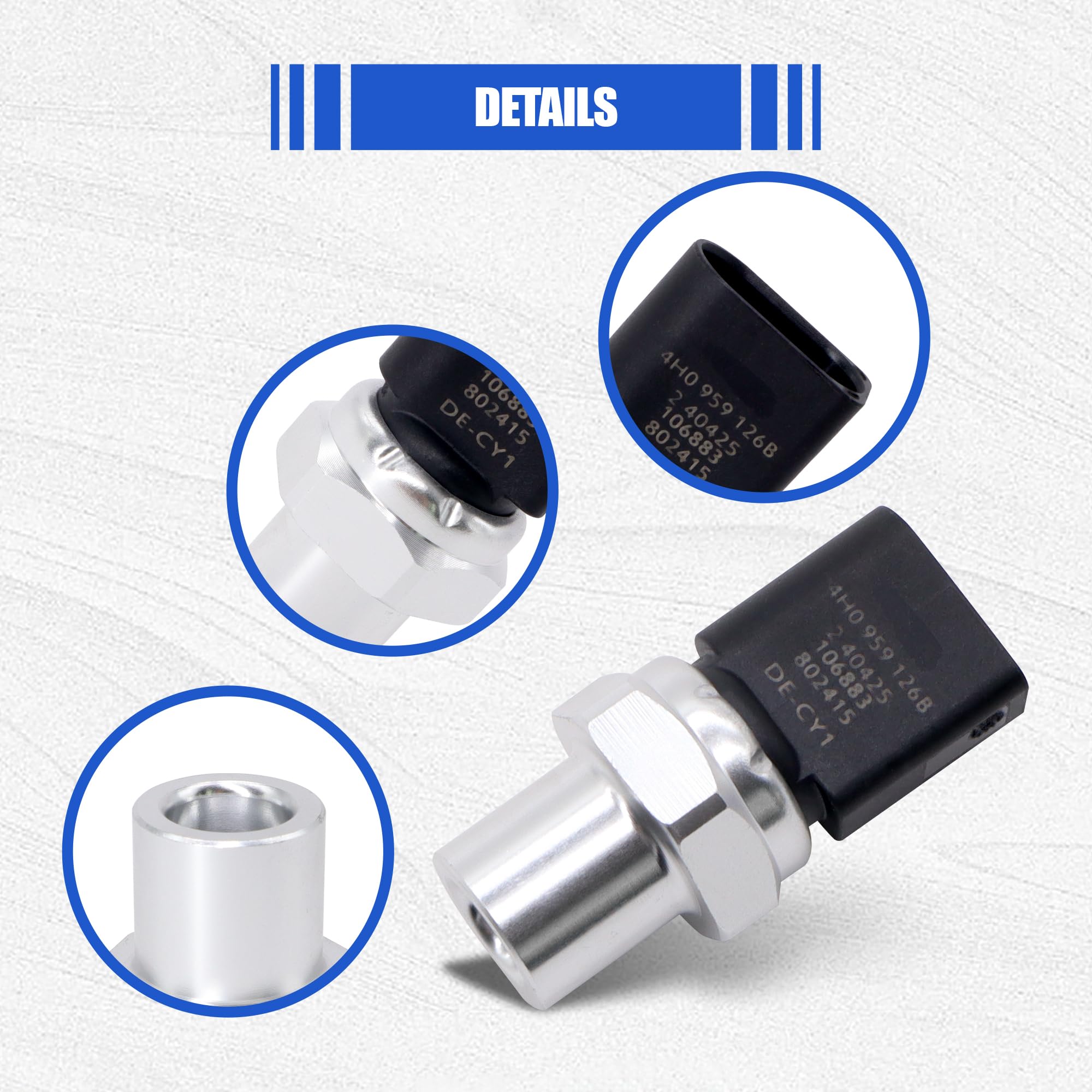 HiSport connector pin detail highlighting secure electrical contact benefit
