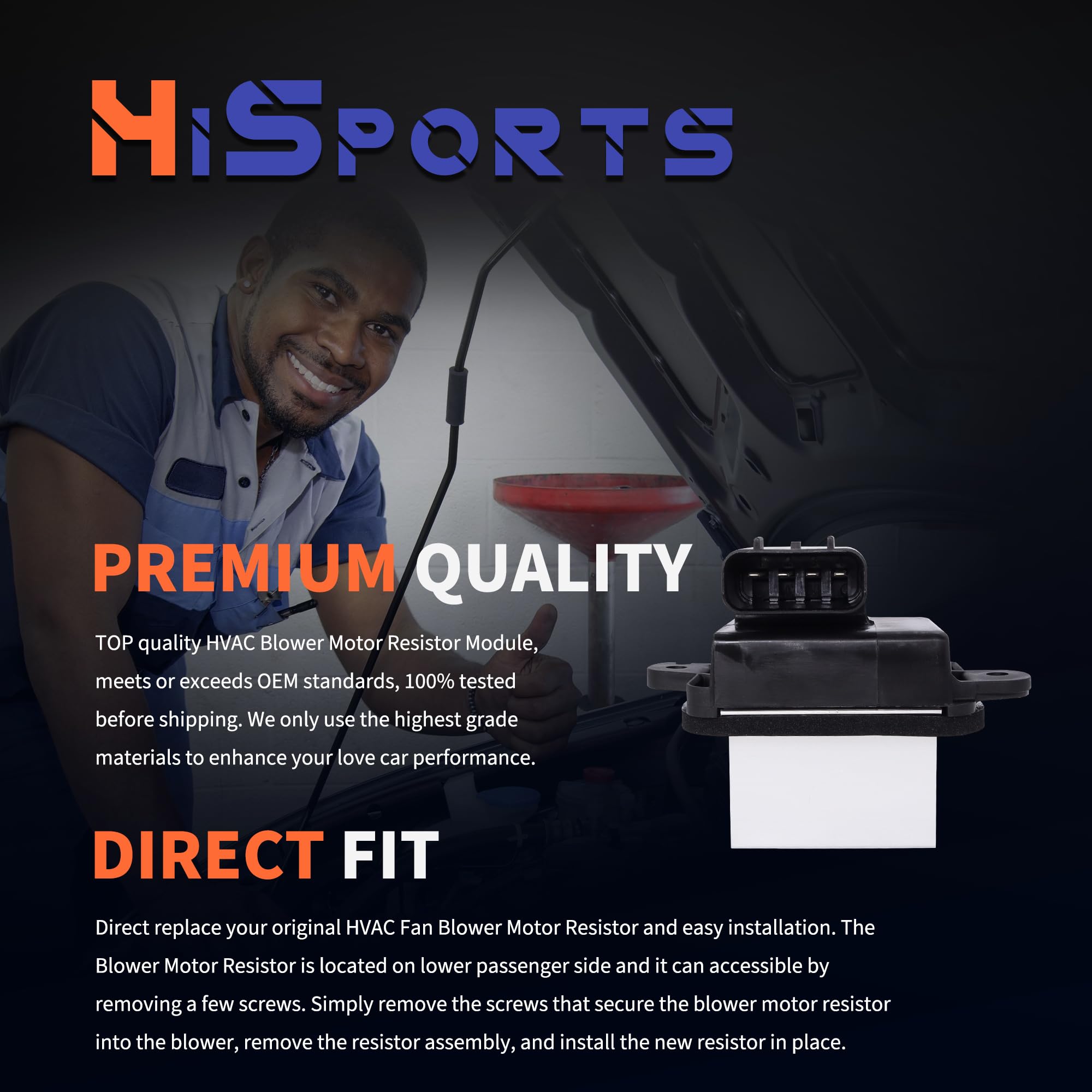 HiSport installed under dash demonstrating straightforward access and repair benefit