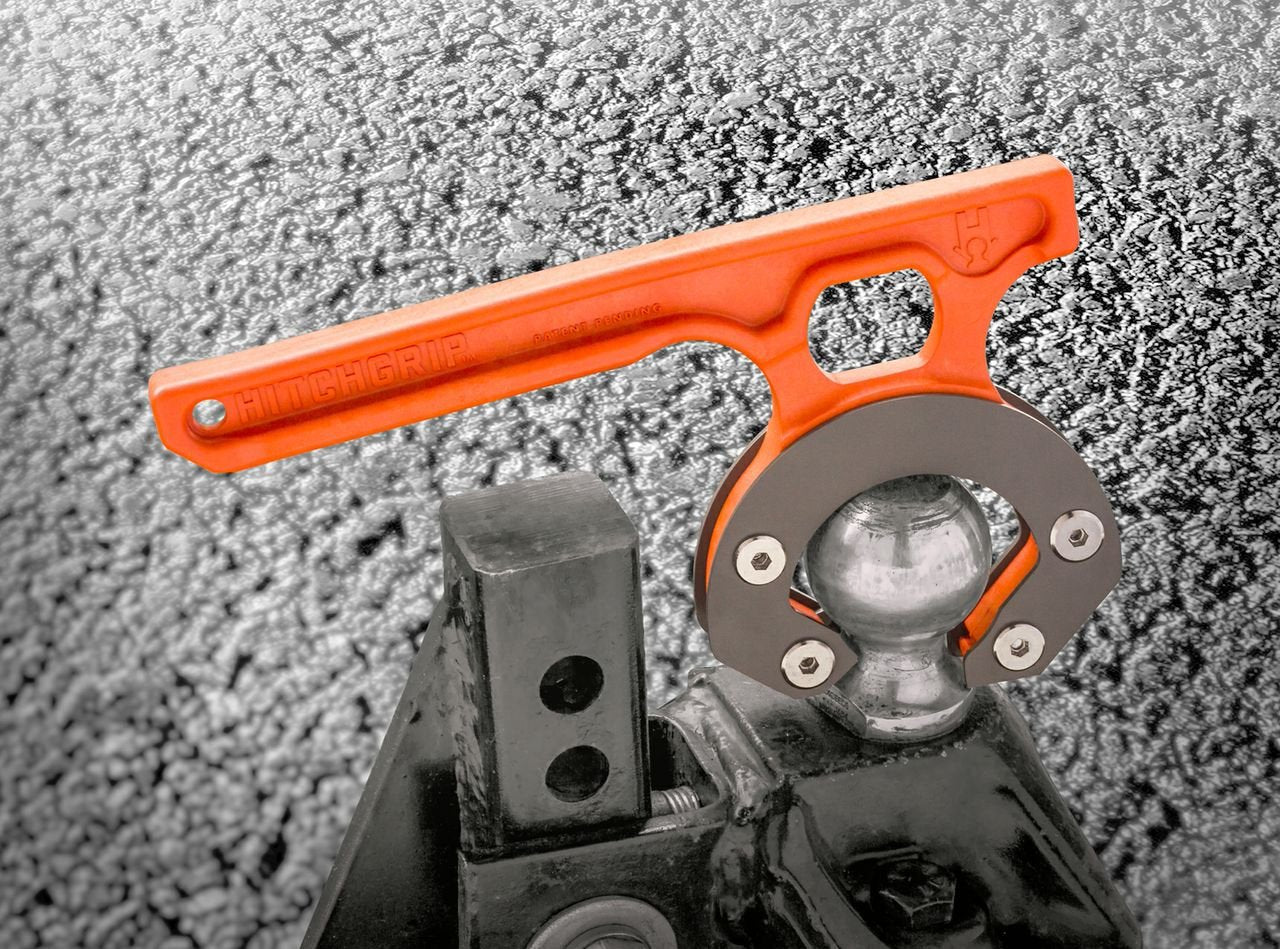 HitchGrip lifestyle RV hookup at campsite speeds connections