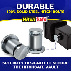 HitchSafe close-up of threaded end showing precise machining and secure fit