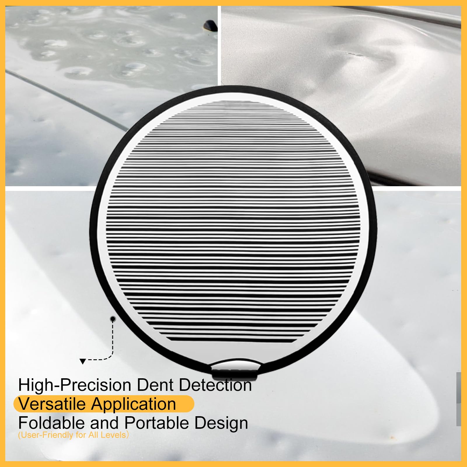HiYi close-up of striped pattern highlighting reflection clarity for accurate detection