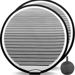 HiYi reflector board front view showing high-contrast stripes for precise dent spotting