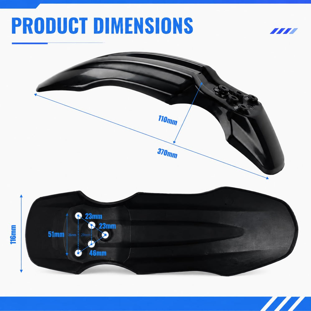 Hizoncore fender on bike in outdoor setting improving appearance and protection