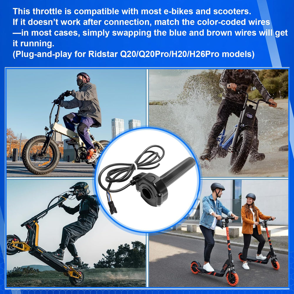 Hizoncore Ridstar Q20 keyed ignition switch with keys offering theft deterrent convenience