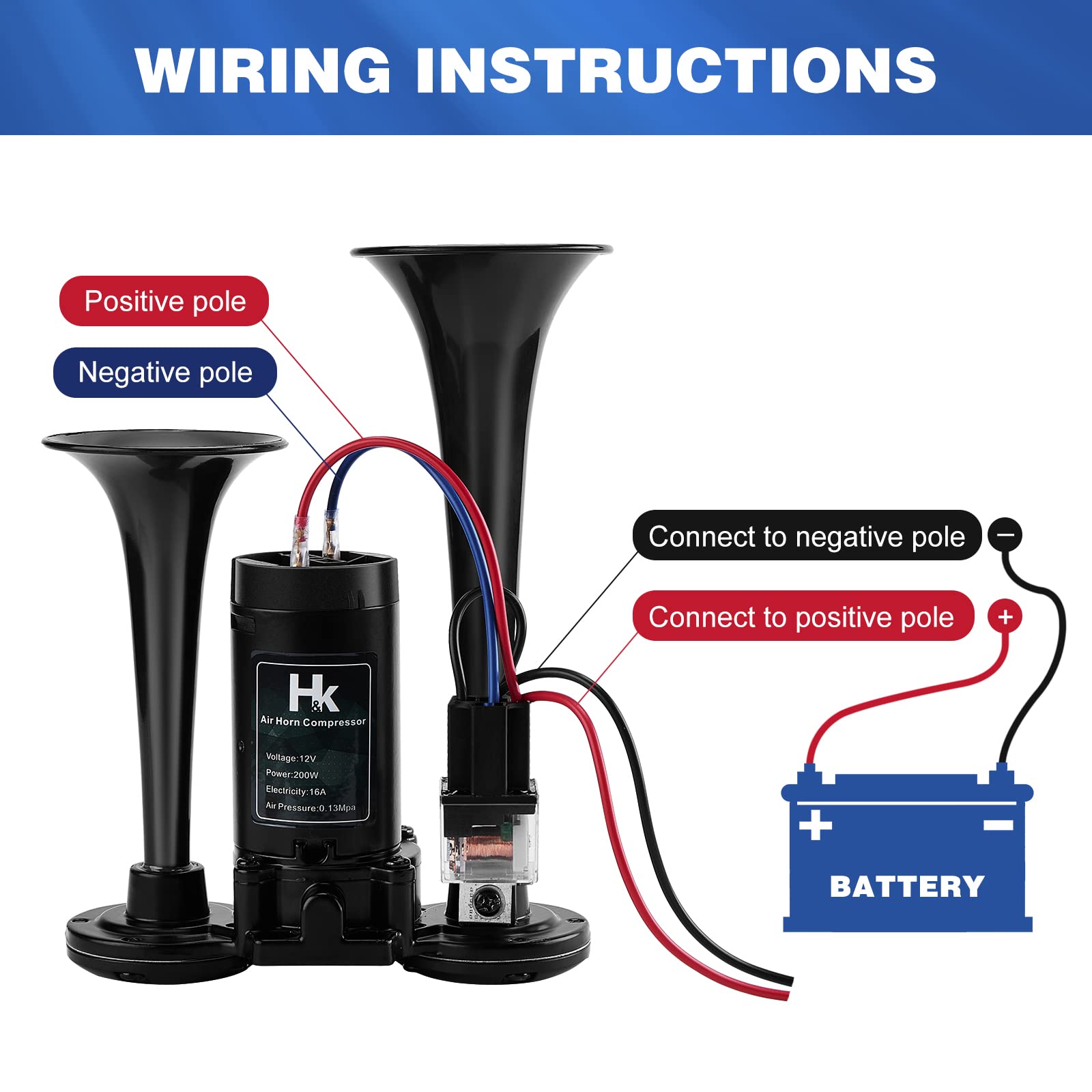 HK wiring and relay kit displayed for easier vehicle installation