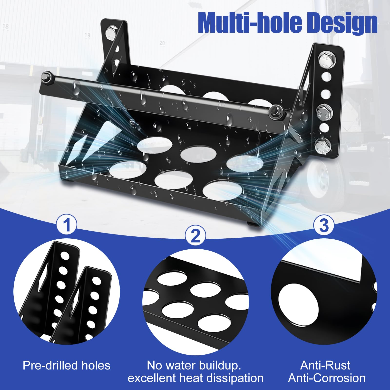 HLTIT tray installed in truck bed demonstrating stable bolt-in attachment