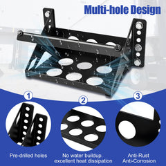 HLTIT tray installed in truck bed demonstrating stable bolt-in attachment