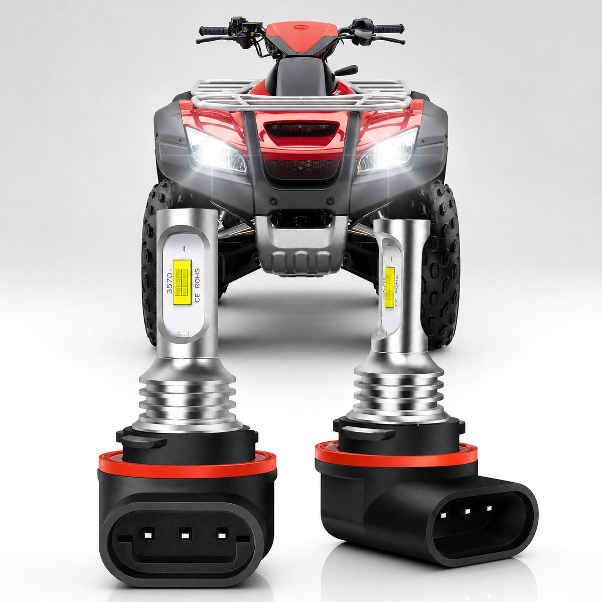 HMCYCI front view of 34901-HR3-A21 bulbs showing compact plug and bright finish