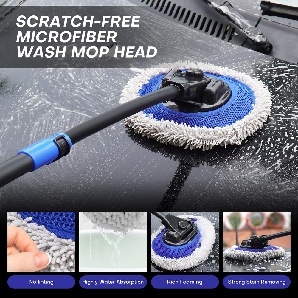 Hmdswa extended handle in use reaching car roof easily