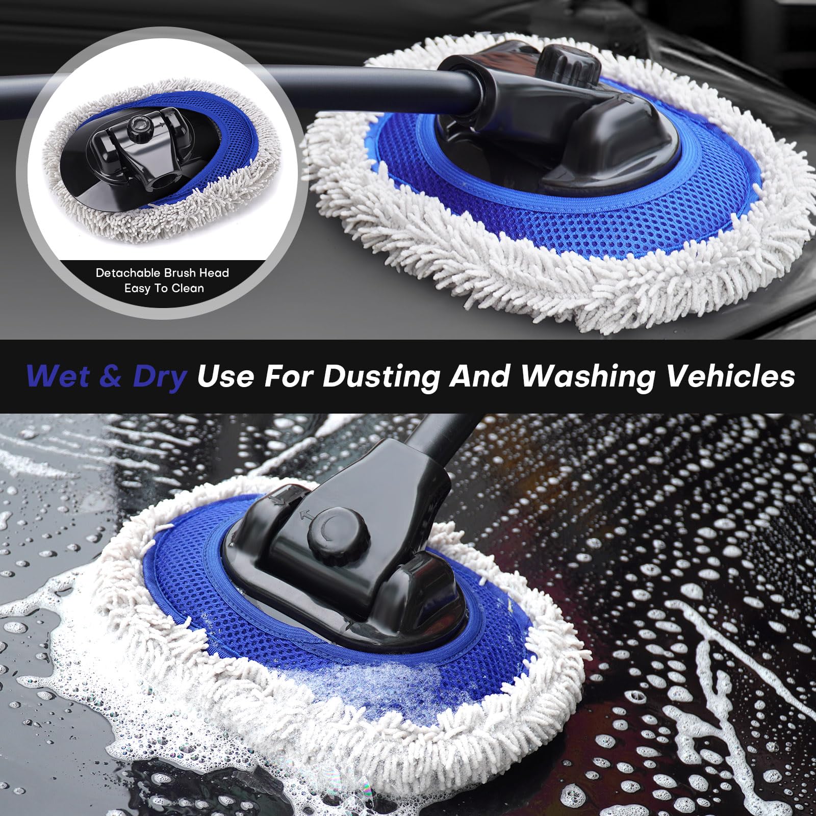 Hmdswa washing RV lifestyle shot demonstrating wide reach