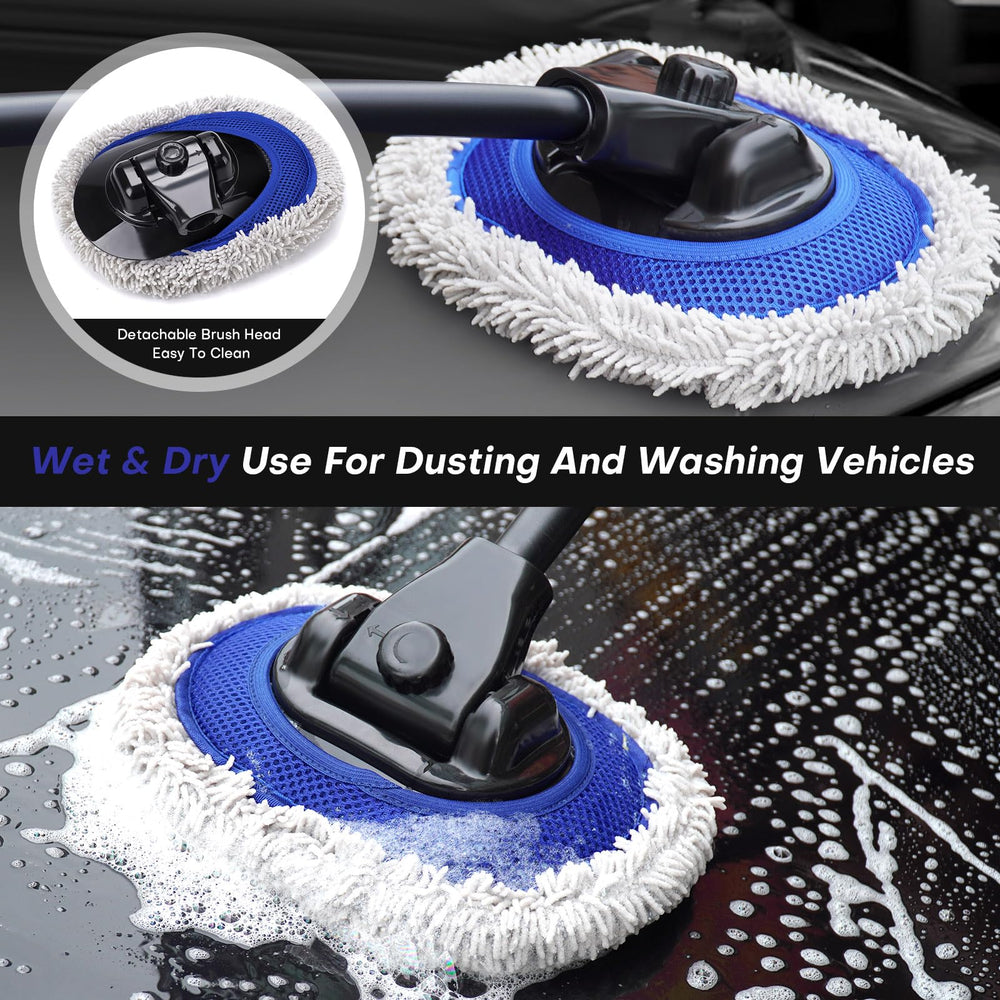 Hmdswa washing RV lifestyle shot demonstrating wide reach