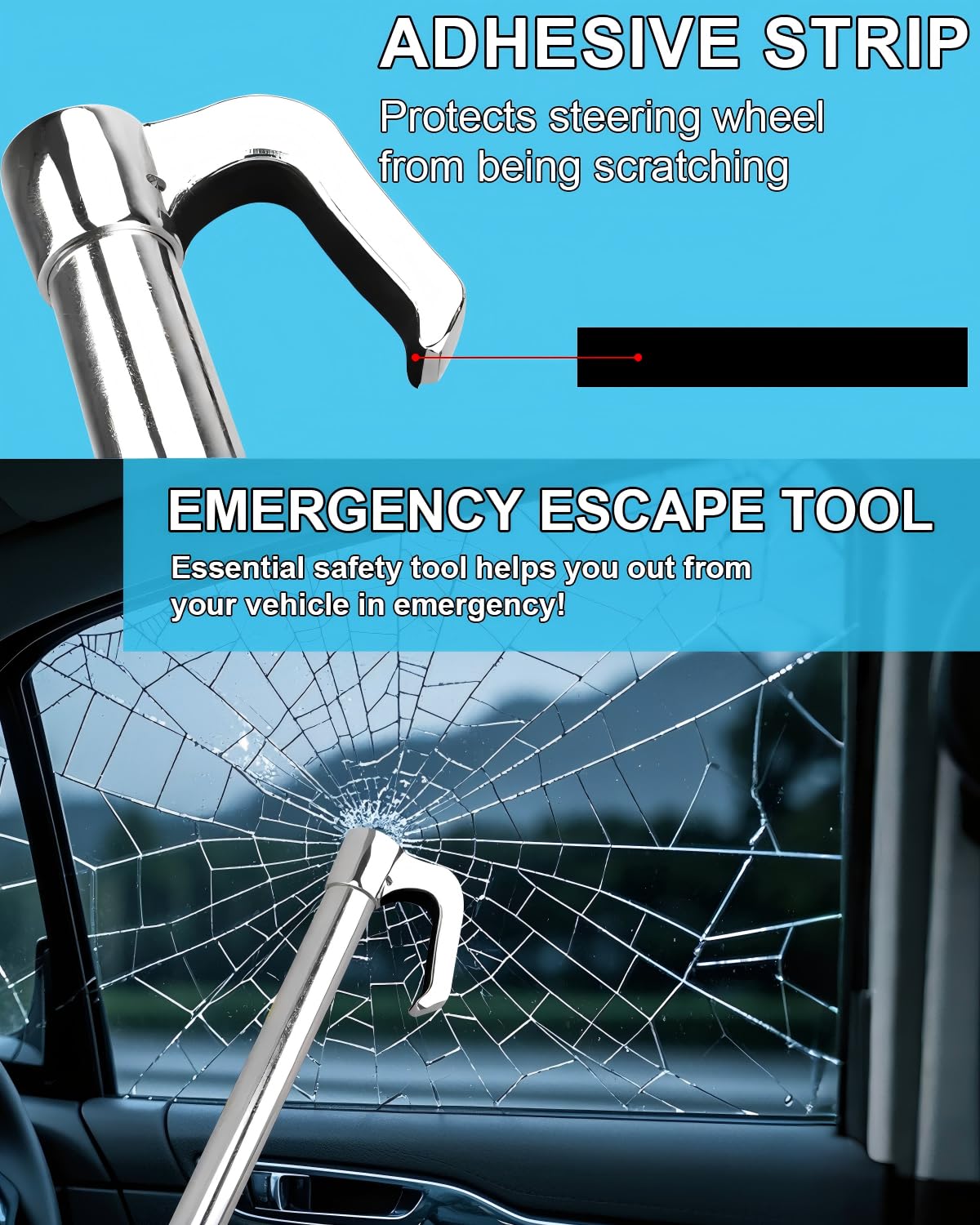 HMYMYHM installed locking steering wheel to brake, prevents vehicle movement effectively