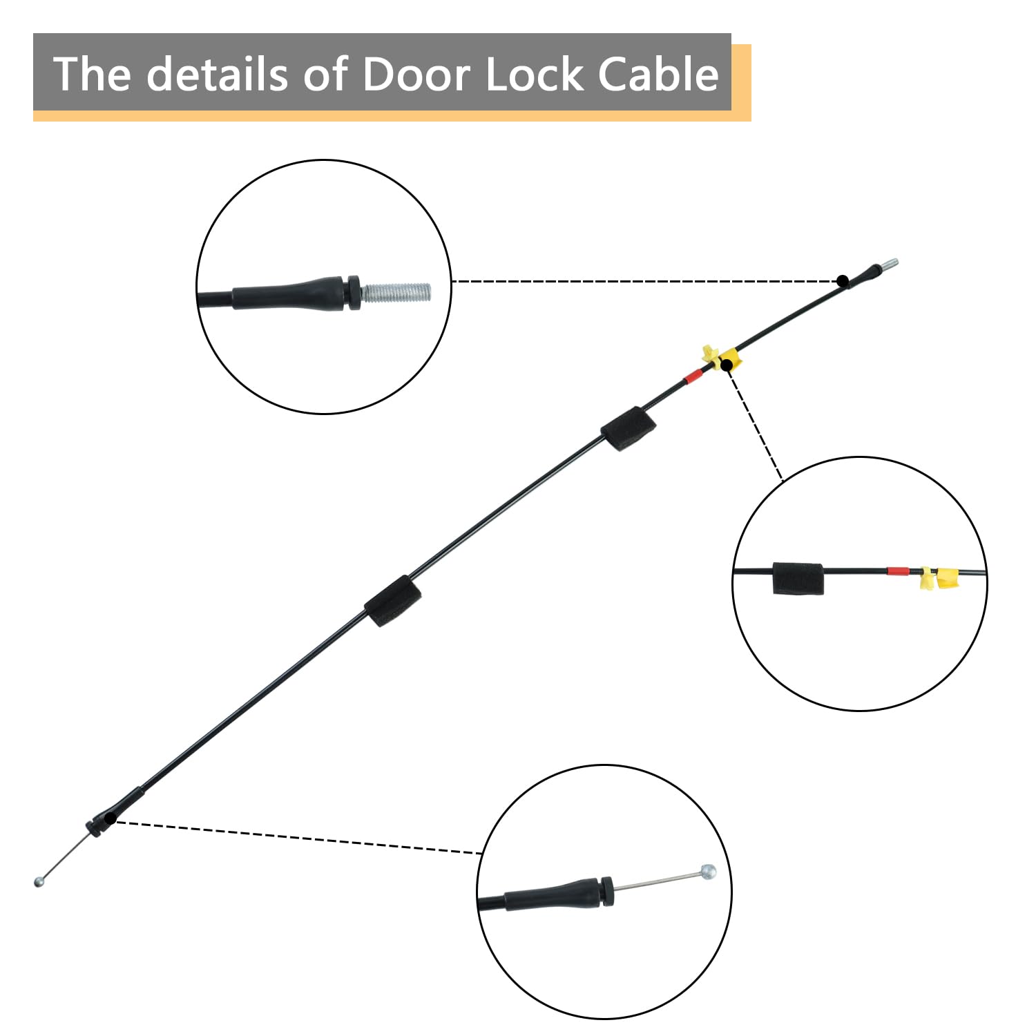 HNeekyr cables installed inside truck rear door demonstrating restored reliable operation