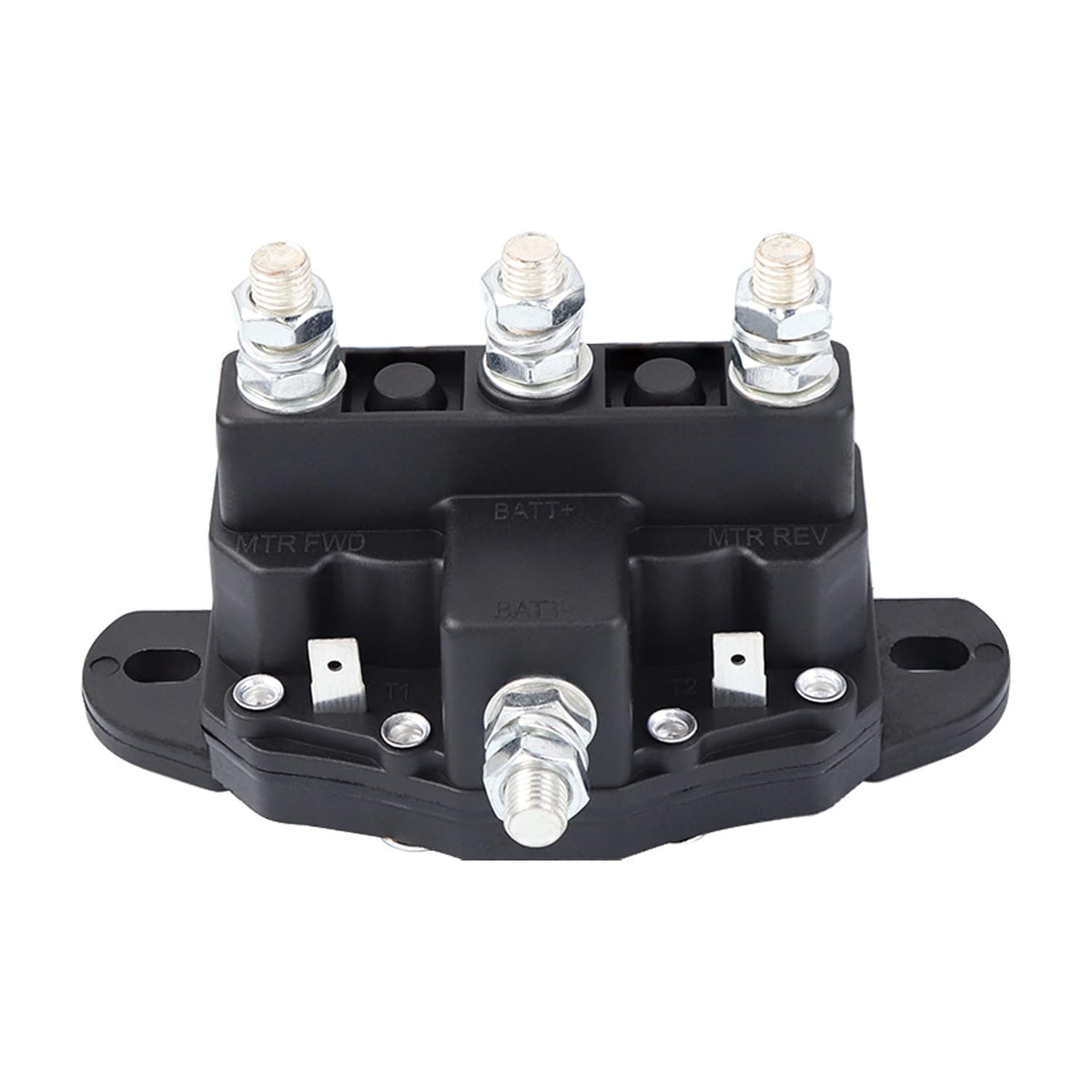 HNeekyr front view of winch solenoid showing mounting and terminals for easy replacement