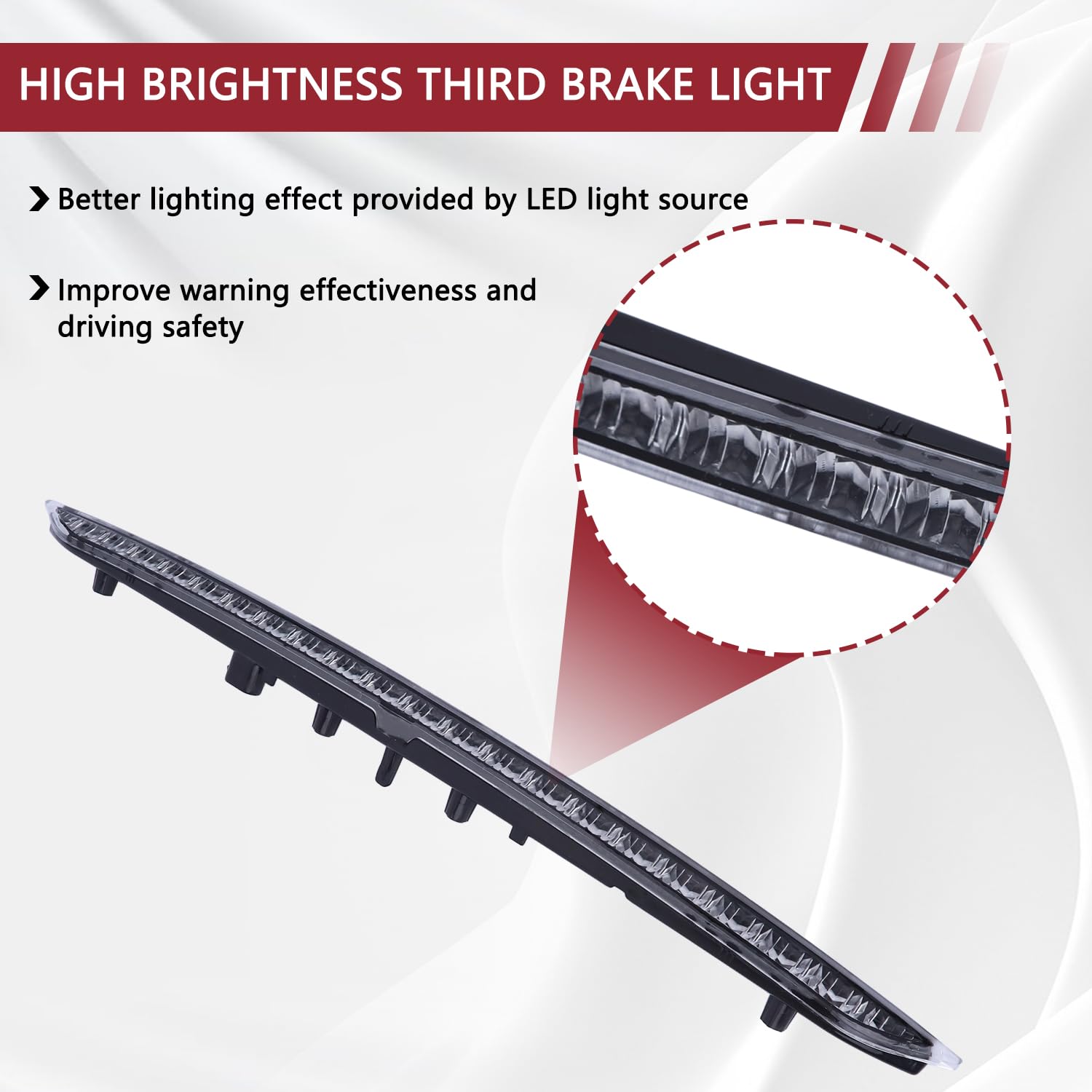 HNeekyr side profile of durable housing and lens for weather resistance