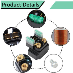 HNeekyr starter relay installed on Yamaha ATV demonstrating plug-and-play benefit