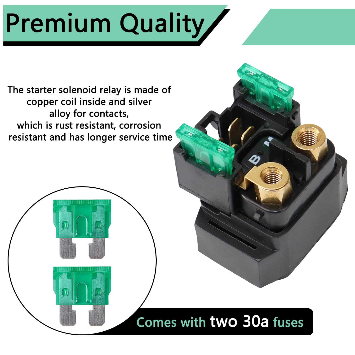 HNeekyr starter relay held in hand showing compact size for fast replacement