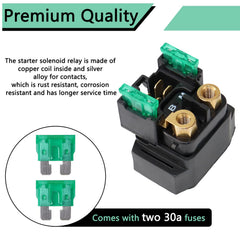 HNeekyr starter relay held in hand showing compact size for fast replacement