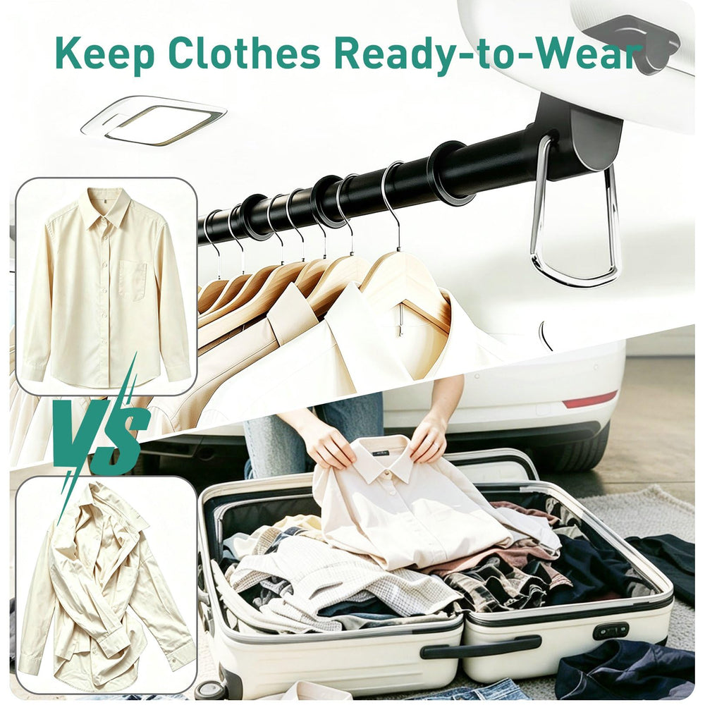 Hoapavi anti-slip rubber rings detail secures hangers during travel