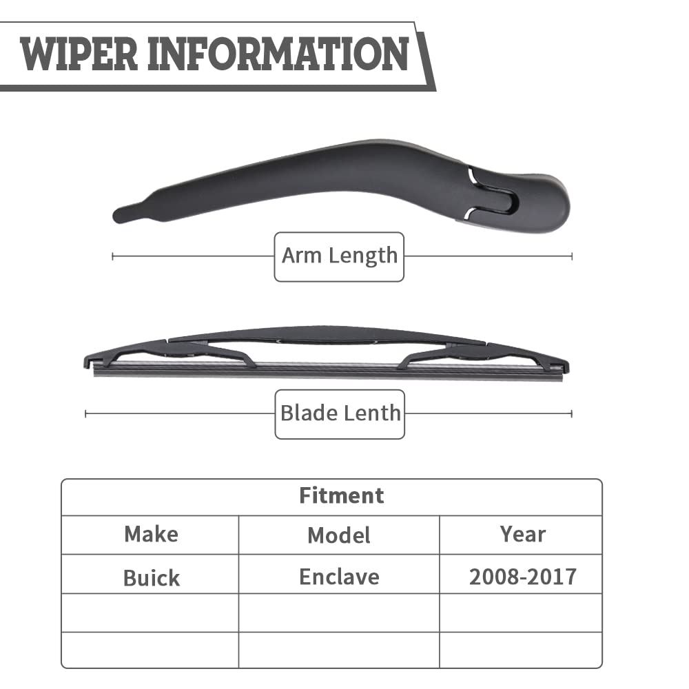 HODEE rear wiper arm close-up showing sturdy pivot and durability