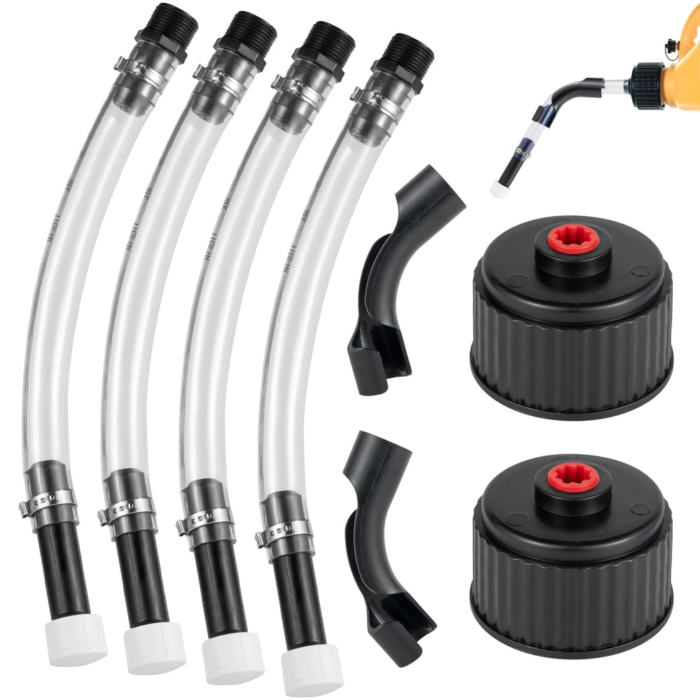 HOHNNYREET front view of complete hose kit showing four hoses and accessories for quick fueling