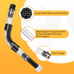 HOHNNYREET transparent PVC tubing showing clear fuel flow for accurate fill control