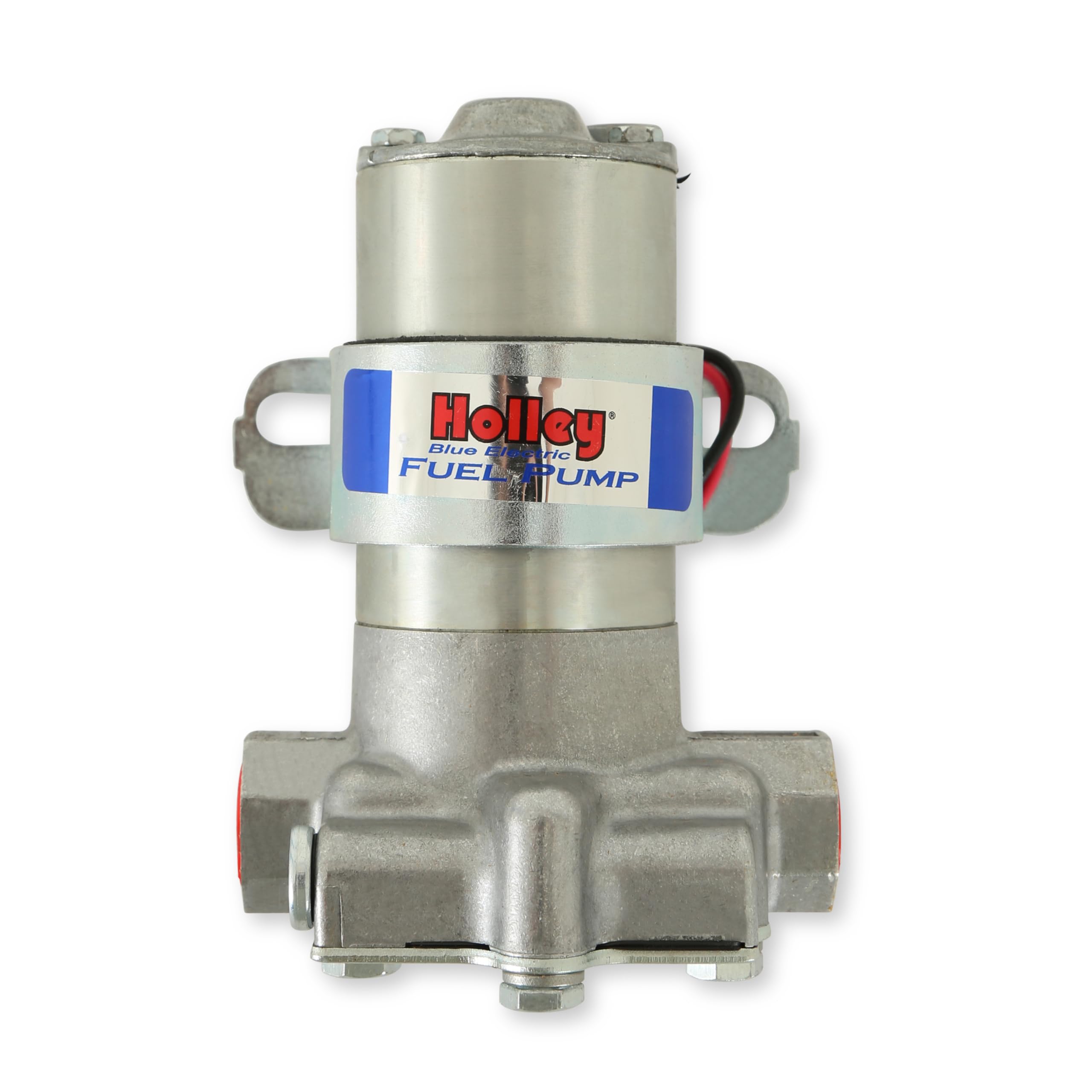 Holley Blue pump underside showing lower housing for improved fuel flow benefits