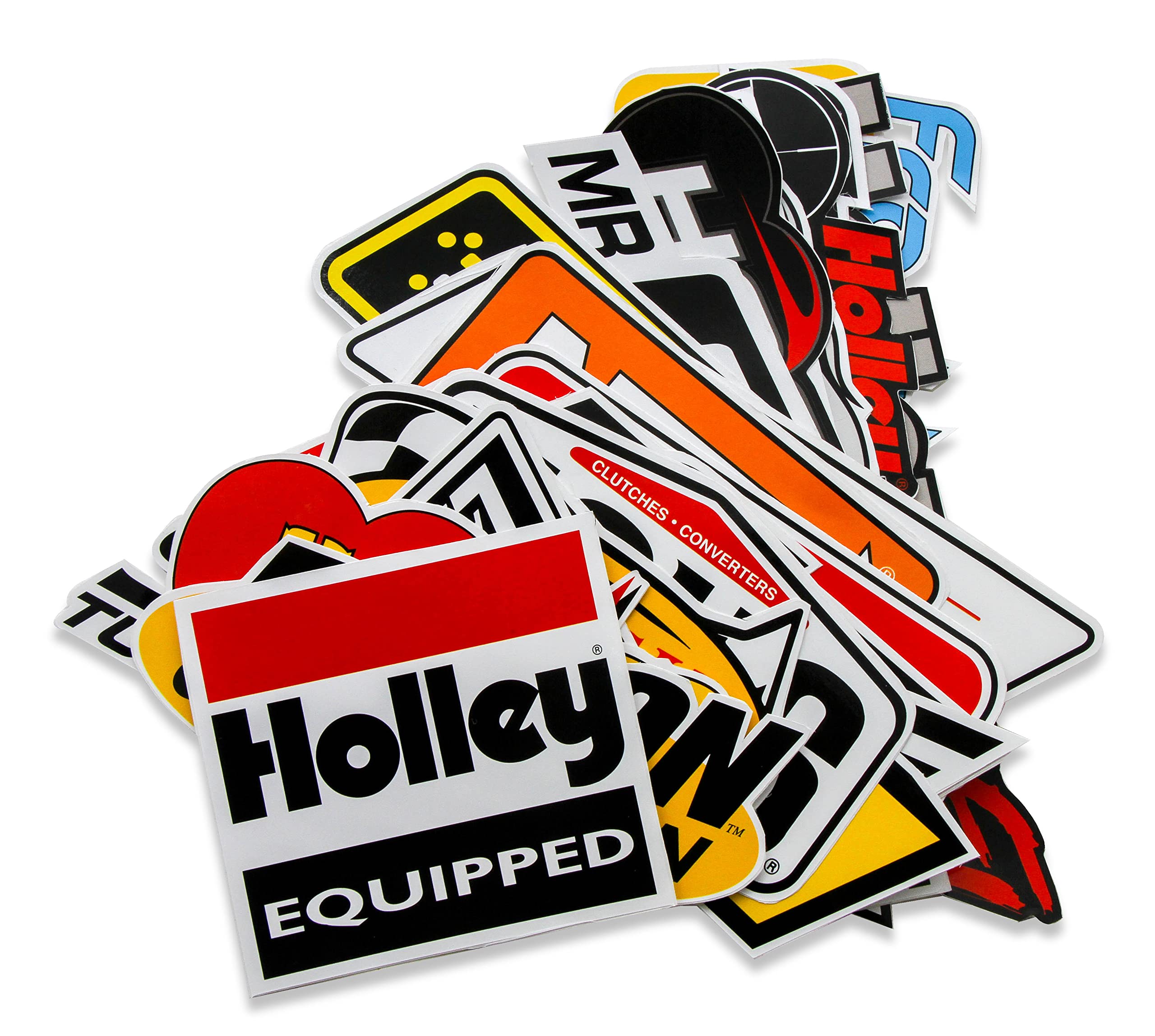 Holley sticker applied on car door showing quick customization benefit