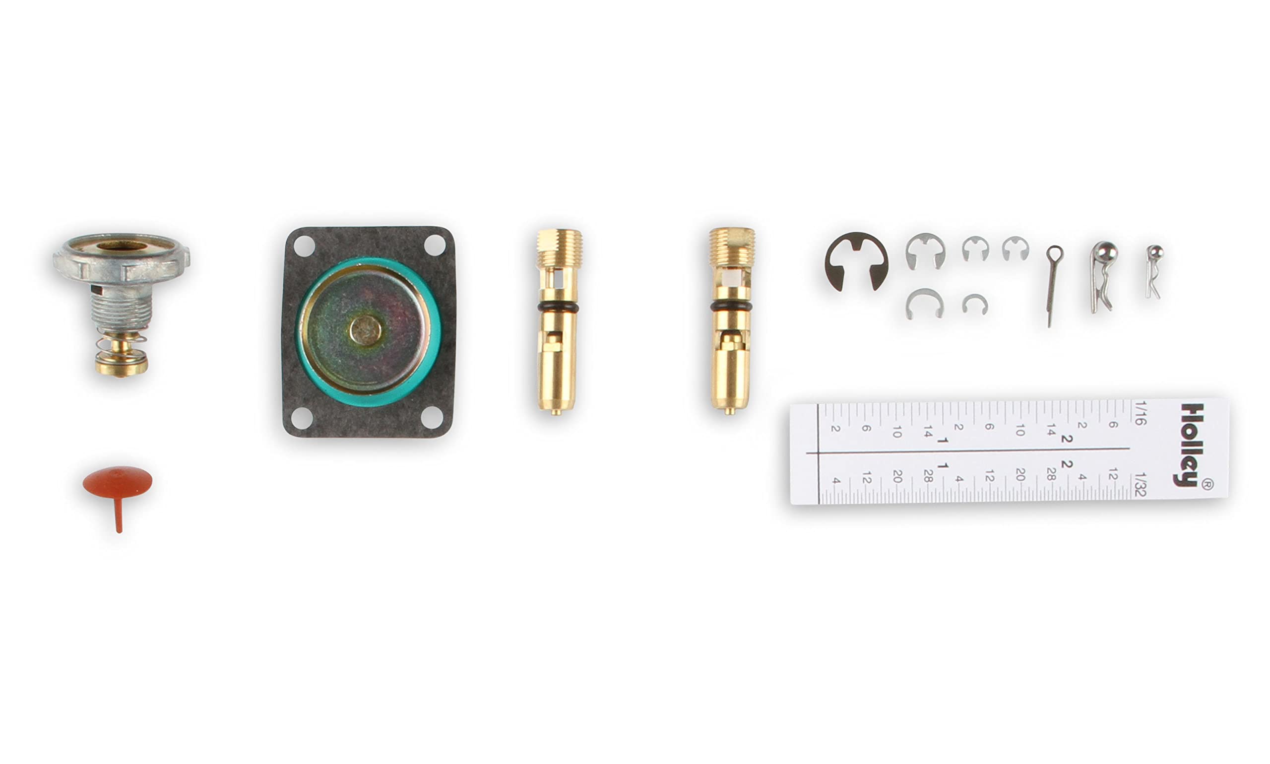 Holley instructions and tuning guide open for straightforward rebuild steps