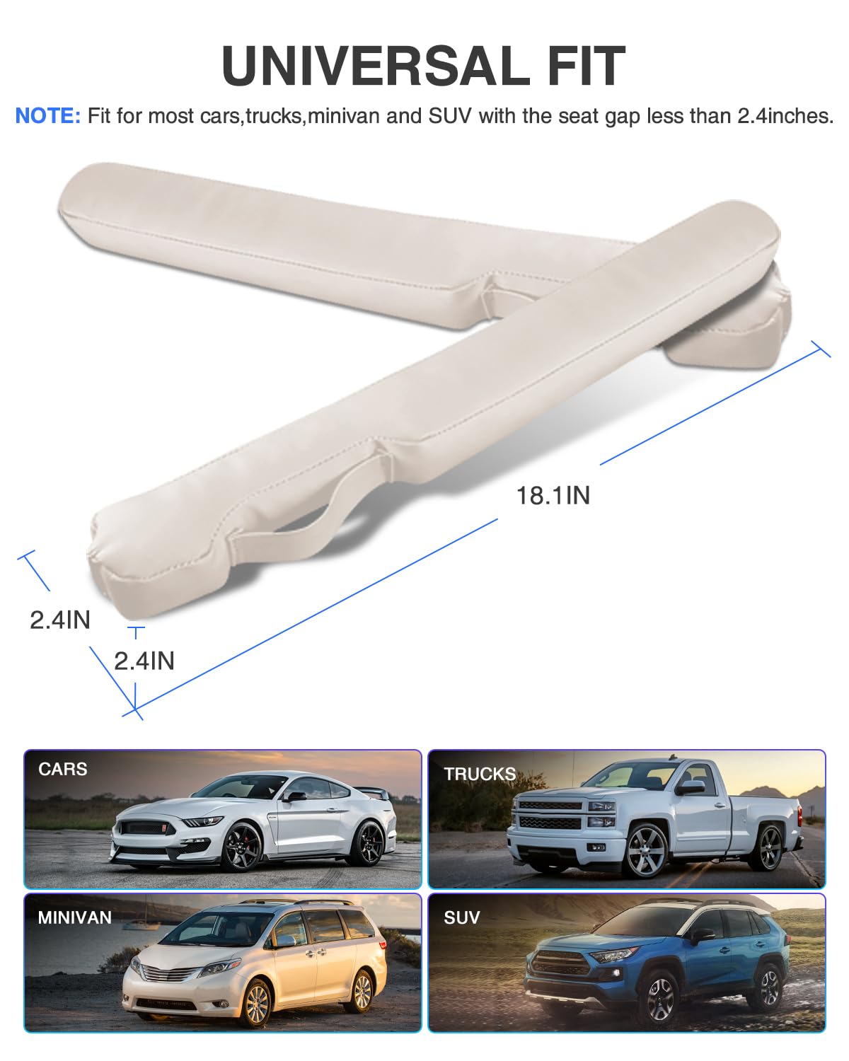 Homaupt installed between seat and console preventing drops benefit