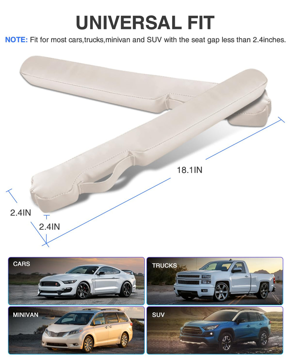 Homaupt installed between seat and console preventing drops benefit