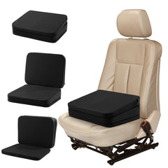 HOMBYS front view of booster seat showing elevated driving position and comfort