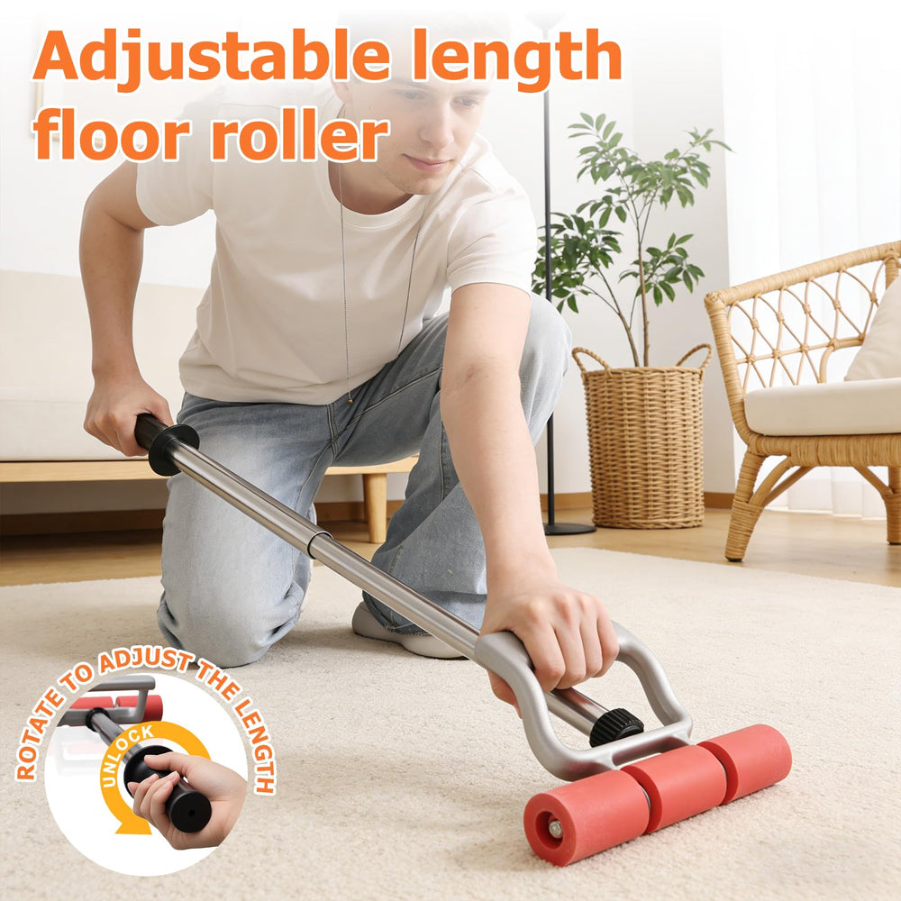 HOME RIGHT roller folded for storage shows compactness and easy tool organization