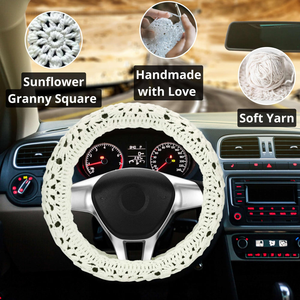 HOMEGYMFREE cover installed in car interior showing cozy vintage vibe and visual upgrade