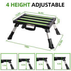 Homeon Wheels folded flat step illustrating compact storage and easy transport benefit