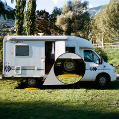 Homeon Wheels close-up of single leveling block textured top for anti-slip support