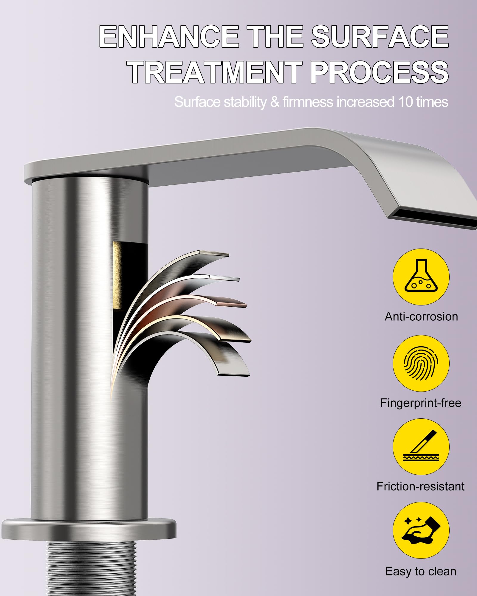 Homevacious installation view on 3-hole widespread sink showing correct fit benefit