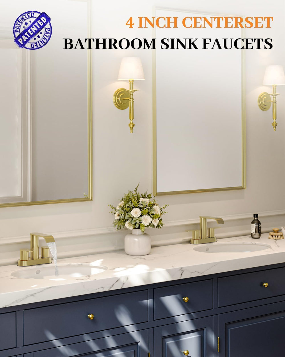 Homevacious faucet swivel spout in use showing 360° rotation and flexible reach benefit