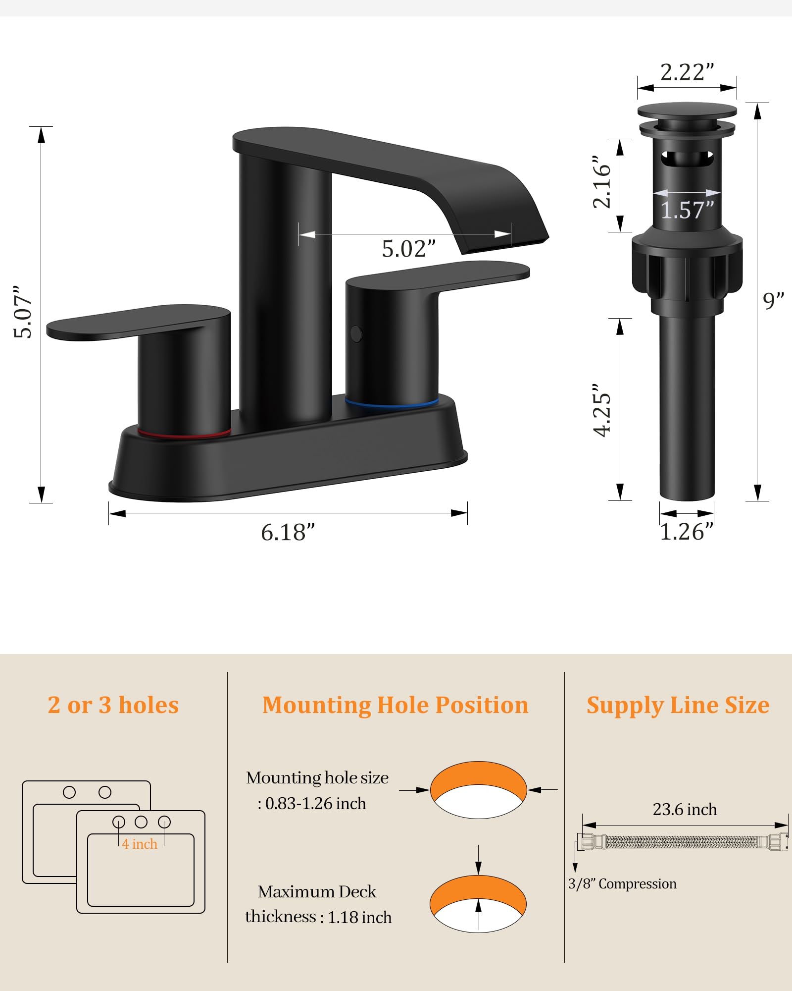 Homevacious waterfall spout close-up showing smooth splash-reducing flow benefit