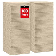HOMEXCEL front packaging showing 100 brown towels and value pack benefit