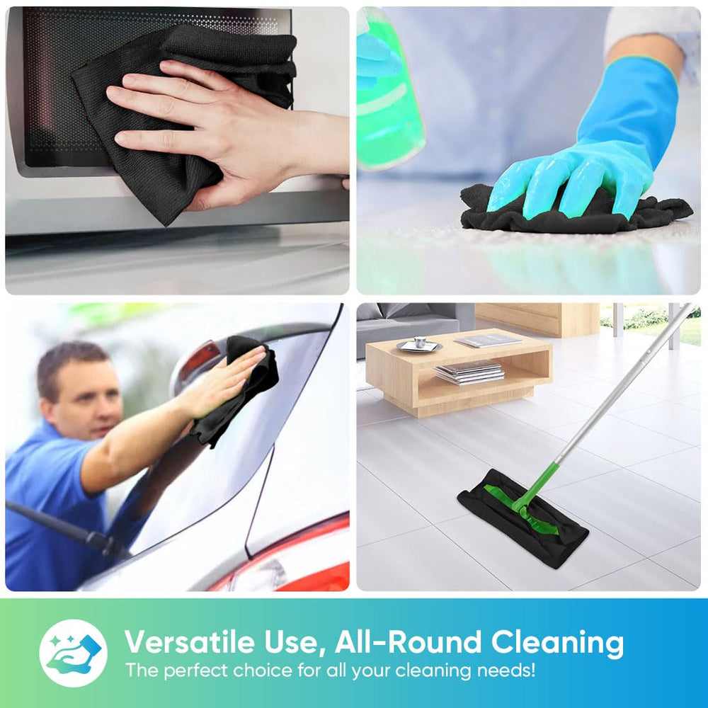 HOMEXCEL towels inside washing machine showing reusable benefit