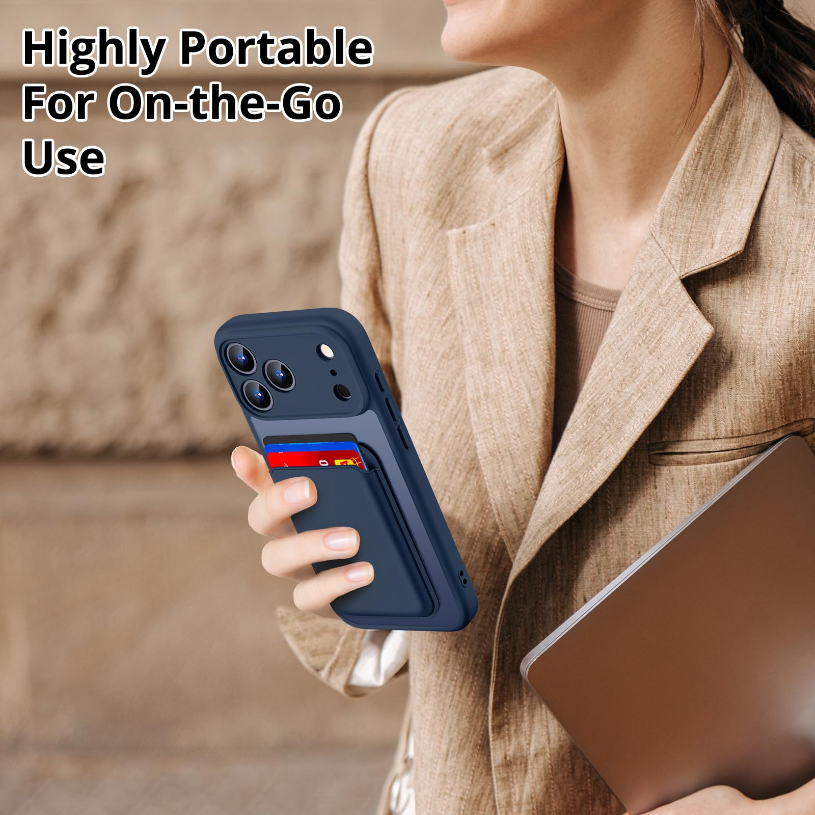 Homstect scale with cards and keys showing minimalist carry and size clarity benefit